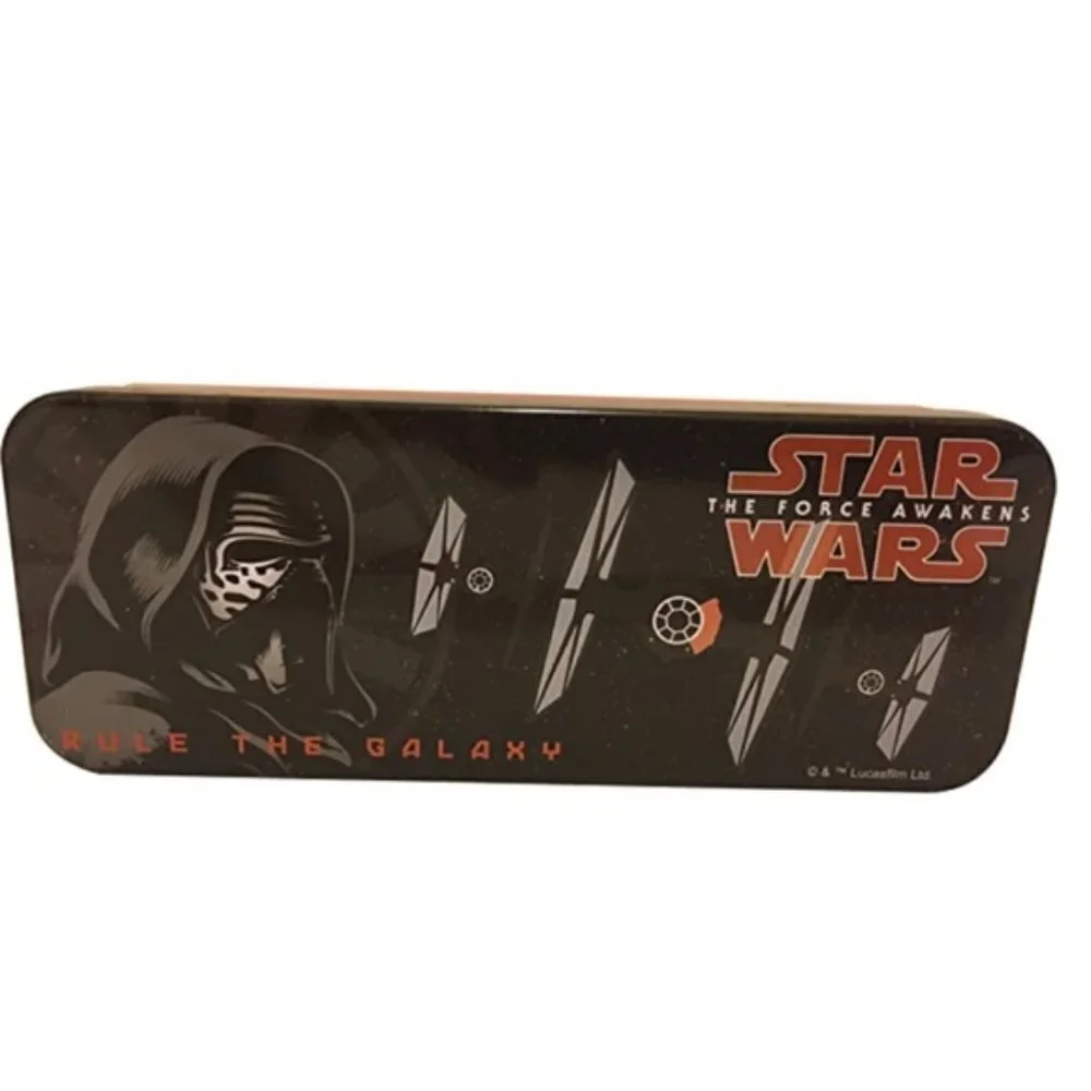Star Wars 3 Tin Cases Episode 7 The Force Awakens Storage Metal  3 Pack